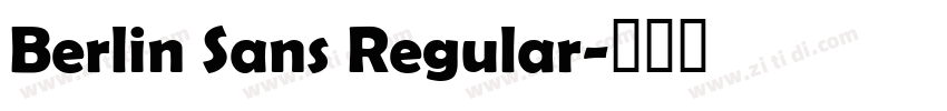 Berlin Sans Regular字体转换